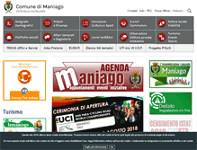 Tablet Screenshot of maniago.it